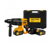 Ciocan rotopercutor SDS+ cu acumulator 2 X 21V/3Ah, 1800 rpm, 4450 bpm, RRH21V ROTOR