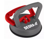 Ventuza geam single 118mm, max 30Kg, Dedra, Gri/Rosu Ventuza geam single 118mm, max 30Kg, Dedra, Gri/Rosu