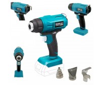 Pistol aer cald, 3 duze, 18 V, Li-ion (acumulator neinclus), SAS+ALL, Dedra Pistol aer cald, 3 duze, 18 V, Li-ion (acumulator neinclus), SAS+ALL, Dedra