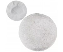 Set 2 accesorii pentru lustruit, Dedra, 250 mm, Alb