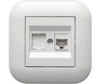 Priza UTP Ovivo Loft CAT6 ST Alb Priza UTP Ovivo Loft CAT6 ST Alb