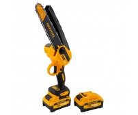 Mini drujba cu acumulator lama 8" (20 cm), 2 lanturi, 2 acumulatori 21 V 4.0 Ah ROTOR RMC218