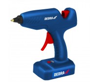 Pistol de lipit cu baton silicon, cu acumulator 60W, 11.2mm, 12V, Dedra