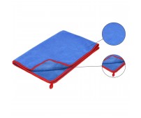 Prosop PREMIUM mare microfibra soft, pufos, 60 x 90cm, albastru, ideal uscare auto, 450 g/m², Dedra Prosop PREMIUM mare microfibra soft, pufos, 60 x 90cm, albastru, ideal uscare auto, 450 g/m², Dedra