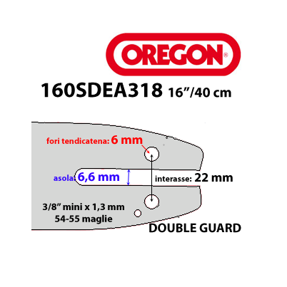 Lama drujba pe benzina OREGON 140SDEA318 35 cm 3/8 "1,3 mm