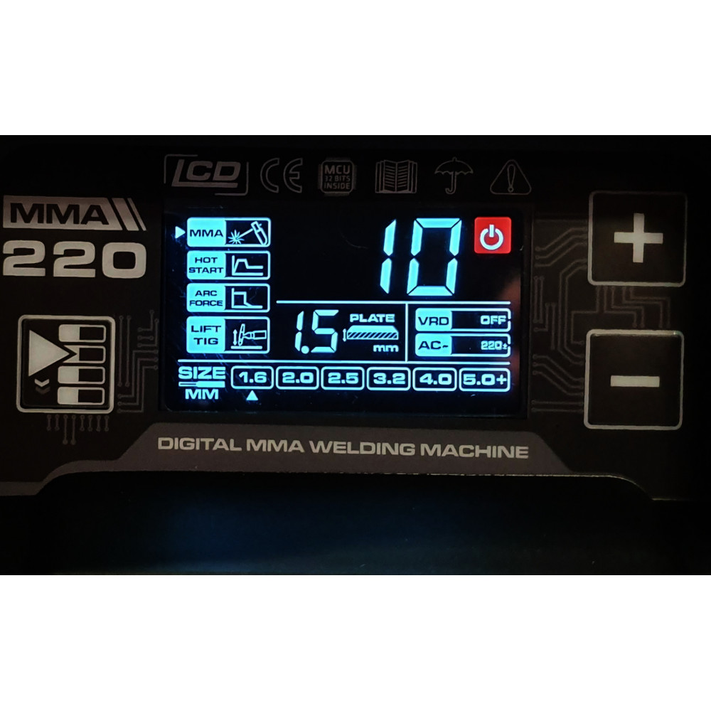 Aparatul de sudura ProWELD MMA 220 LCD 