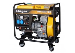 Generator sudare diesel monofazat, 2kVA curent sudare 200A, pornire la cheie Stager YDE8500EW