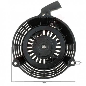 Demaror complet motosapa / masina tuns gazon motor Honda GCV160 (28400-Z0L-V20ZA) negru  9mm