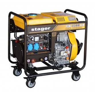 Generator sudare diesel monofazat, 2kVA, curent sudare 160A, pornire la cheie Stager YDE6500EW