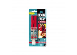 Adeziv epoxidic bicomponent rapid BISON Epoxy 5 minute, 2 x12ml