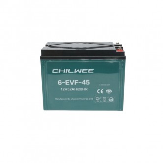 Baterie VRLA cu gel pentru bicicleta / triciclu electric cu grafen 6-EVF-45, 12V, 52Ah-20HR CHILWEE Baterie VRLA cu gel pentru bicicleta / triciclu electric cu grafen 6-EVF-45, 12V, 52Ah-20HR CHILWEE