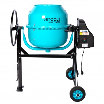 Betoniera 160L, 1000W, cu roti si coroana de fonta Detoolz 
