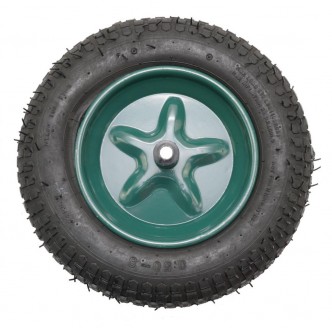 Roata roaba - TT - ax subtire 14mm - mixt - 3.50-8 4PR"