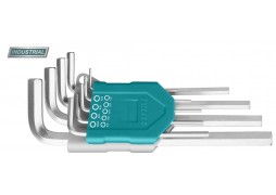 Set 9 chei imbus hexagonale: 1.5-10mm, Cr-V, brat extra-lung (INDUSTRIAL)