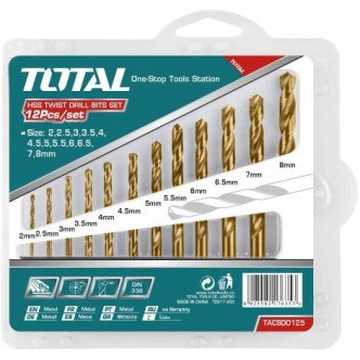 Set burghiu pentru metal HSS: 12 buc
