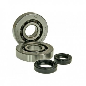 RULMENTI + SIMERINGURI PIAGGIO 50 (2 x rulmenti 20x52x12, simering 18x28x7, simering 19x30x7)