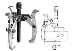 TOTAL - Extractor rulmenti cu 3 brate - 6" (INDUST