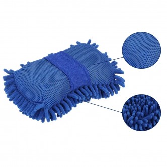 Burete microfibra spalat auto, 2 fete, 22x12x7 cm, 1200 g/m², Dedra