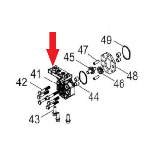Capac pompa ulei RURIS PSDL600-41, pentru despicatoarele de lemne Ruris DL 600, Gigant SL 600, LM60 Capac pompa ulei RURIS PSDL600-41, pentru despicatoarele de lemne Ruris DL 600, Gigant SL 600, LM60