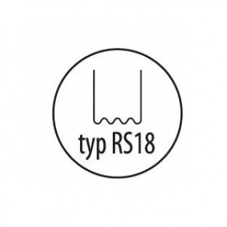 Capse, agrafe pentru reparat plastic tip RS18, 0,8mm, val mic, 100buc