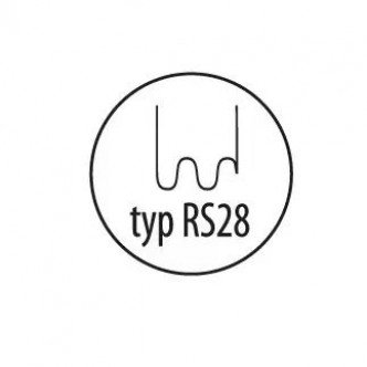 Capse, agrafe pentru reparat plastic tip RS28, 0,8mm, val mare, 100buc.