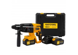 Ciocan rotopercutor SDS+ cu acumulator 2 X 21V/3Ah, 1800 rpm, 4450 bpm, RRH21V ROTOR