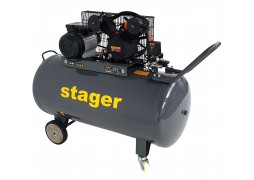 Compresor aer, 250L, 8bar, 324L/min, monofazat, angrenare curea Stager HMV0.25/250