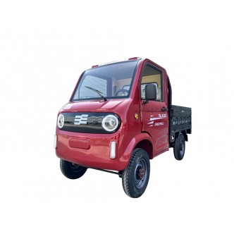 Cvadriciclu electric utilitar tip camioneta electrica PICKUP BLADE CARGO PRO 12 fara permis, 3000W, viteza 25 km/h, autonomie 100 km, Negru + Rosu