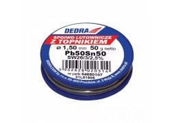 Cositor cu flux 1,5mm, 50g, 50%SN, Pb50Sn50