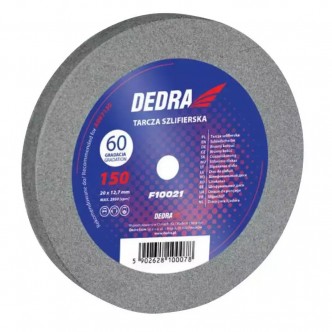 Disc de polizat pentru polizor de banc 150x20x12.7mm, granulatie 60 Dedra