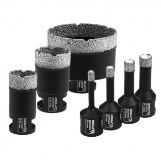 Set de coroane diamantate 6,8,10,12,28,35,68mm, ghidaj pentru burghie