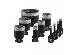 Set de coroane diamantate 6,8,10,12,20,28,35,40,45,68mm, ghidaj pentru burghie