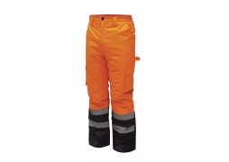 Pantaloni captusiti reflectorizanti in marime L, portocaliu