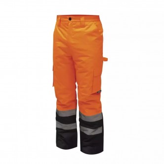 Pantaloni captusiti reflectorizanti in marime XXL, portocaliu