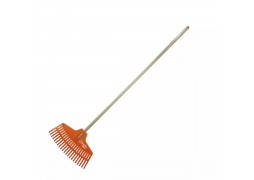 Grebla frunze cu coada din lemn, maner pvc 134cm, Dedra