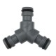 Conector 3 cai Y furtun irigat gazon / gradina Dedra Garden