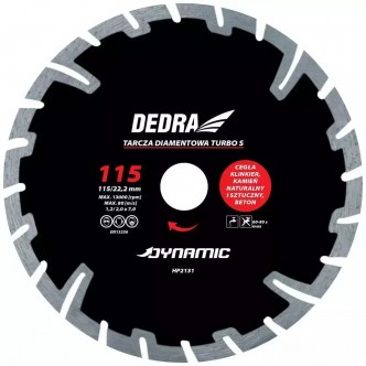 Disc Diamantat cu SUPER segmente 115/22,2mm Dynamic