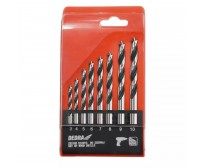 Set burghie pentru lemn 8 buc.: 3,4,5,6,7,8,9,10mm Dedra