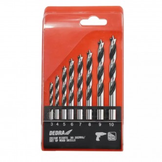 Set burghiu pentru lemn 8 buc.: 3,4,5,6,7,8,9,10mm