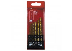 Set de burghie pentru metal HSS+cobalt+TiN, 6buc, 135°