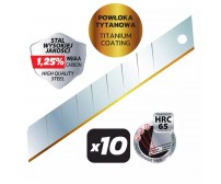 Lame cutter segmentate de precizie cu acoperire de titan 18mm 10 buc.