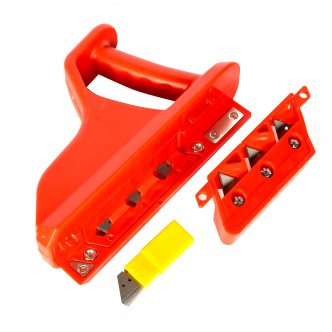 Dispozitiv pentru sanfrenare gips-carton, aschiere unghi 45°60°, cu 10 lame Detoolz
