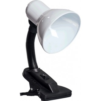 Lampa Birou Clip Alb 1XE27 60W