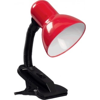 Lampa Birou Clip Rosu 1XE27 60W