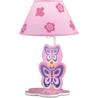 Veioza Pink Butterfly Multicolor 1XE27 40W