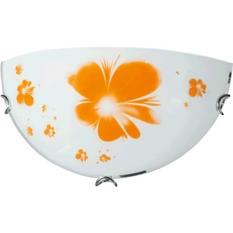 Aplica Santini alb+orange 1XE27 60W