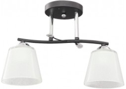 Lustra Valentine Crom+Negru+Alb 2xE27 60W - Adaugă Eleganță și Iluminare în Casa Ta