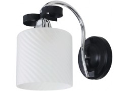 Aplica Agatha Crom+Negru+Alb 1xE27 60W