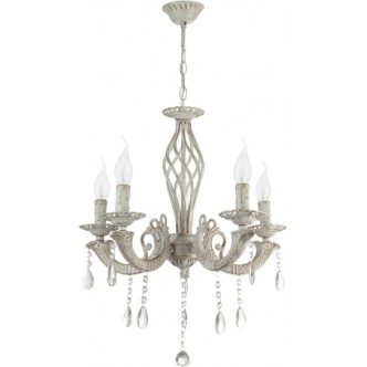 Candelabru Pandora Alb Vintage 5xE14 60W