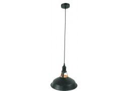 Pendul Graphite Negru+Orange 1xE27 40W